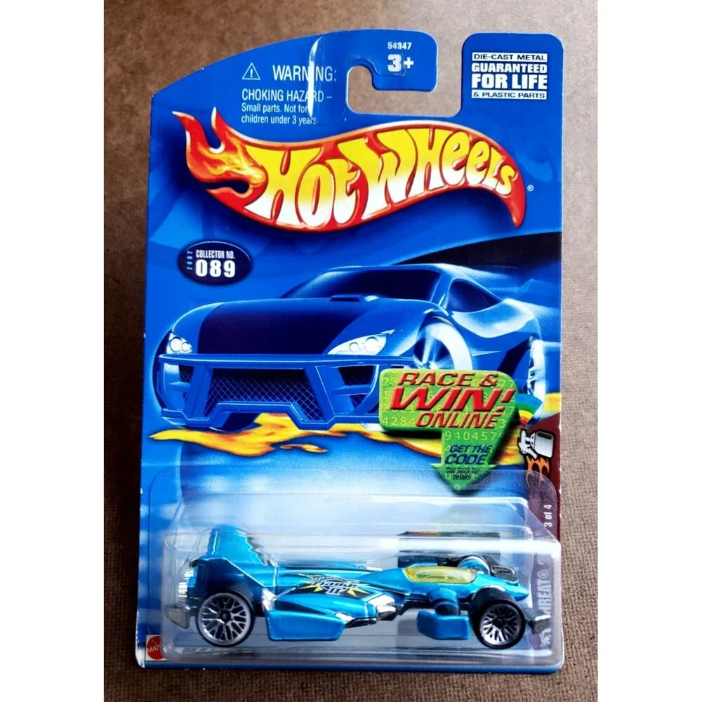 Hot Wheels JET THREAT 3.0 Gray 2001 First Editions #34 & Spectraflam II Blue #89